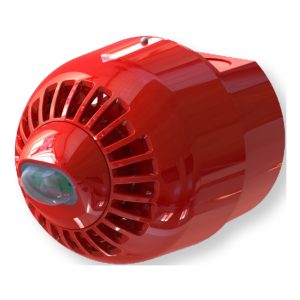 Siren VAD, ESF-5003, derin tabanlı, kırmızı flaş, duvara monte