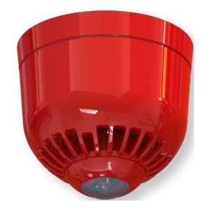 Siren VAD, ESF-5008, sığ tabanlı, kırmızı flaş, tavana monte